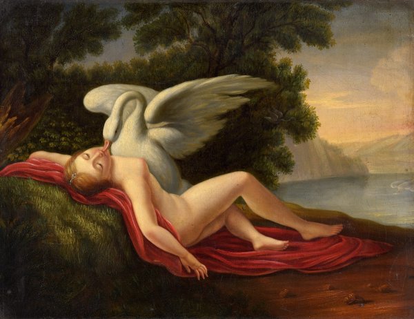 Леда и лебедь Франсуа Буше 1740