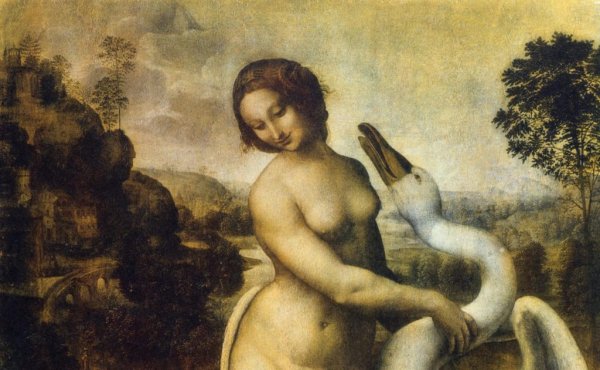 Леда и лебедь Микеланджело