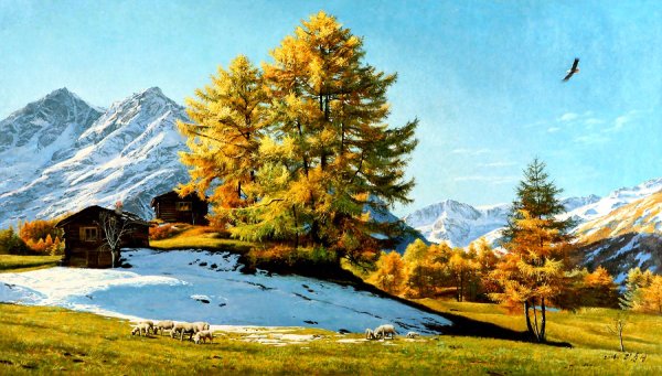 Корейский горный пейзаж