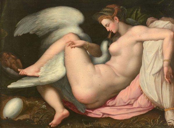 Леонардо да Винчи Леда и лебедь