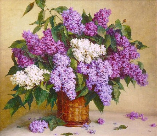 Пейзажи: «сирень в корзине» Петра Кончаловского