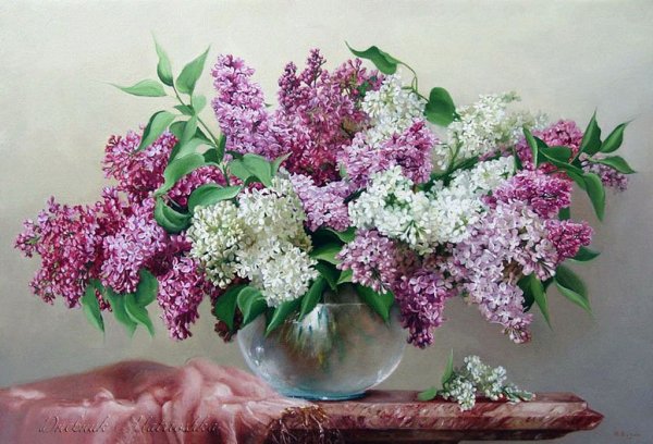 Цветы художник Игорь Бузин