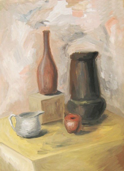 Натюрморт земляными красками