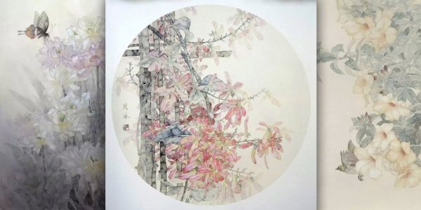 Ветка сливы Мэй в вазе