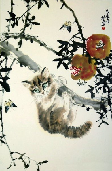 Коты японского художника