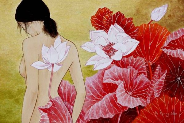 Китайская акварель Чен джуйян