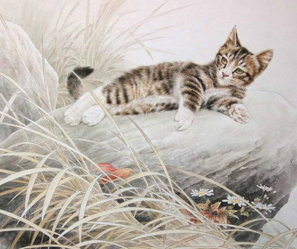 Коты художника ГУ Йинчжи