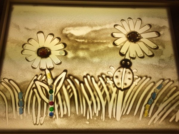 Рисование песком шоу