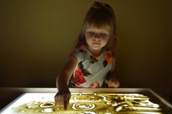 Рисование песком для детей