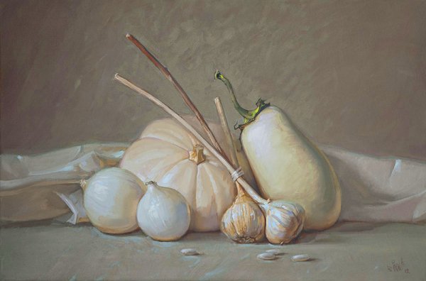 Белый натюрморт живопись