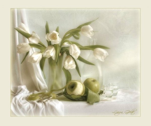 Леонид Чупятов белый натюрморт