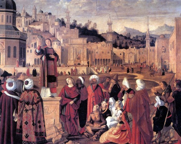 Витторио карпаччо проповедь Святого Стефана