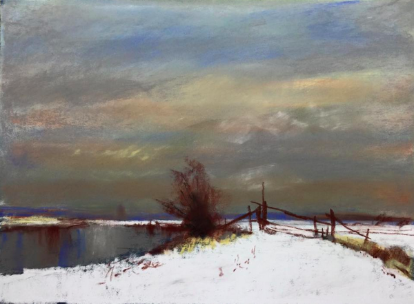 Зимнее небо пастель