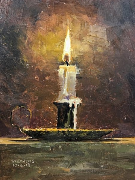 Свеча картина маслом