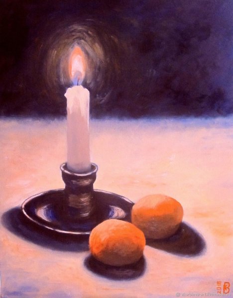 Свеча картина маслом