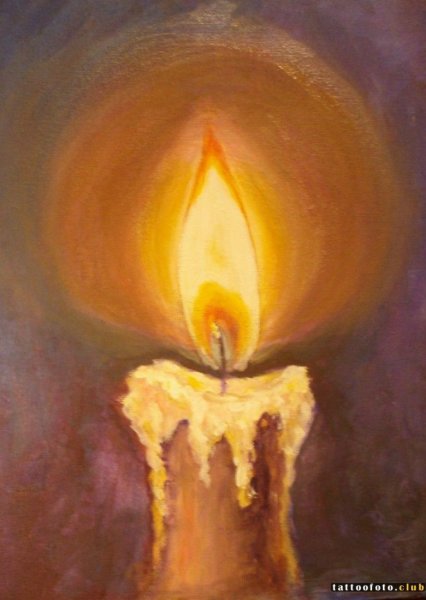 Свеча акрил