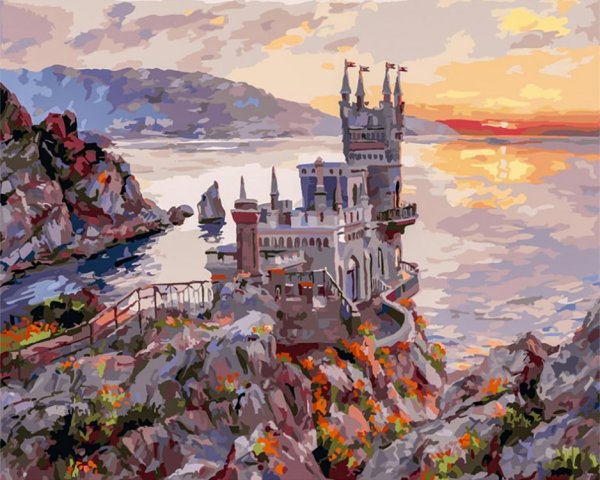 Алмазная мозаика Ласточкино гнездо Белоснежка