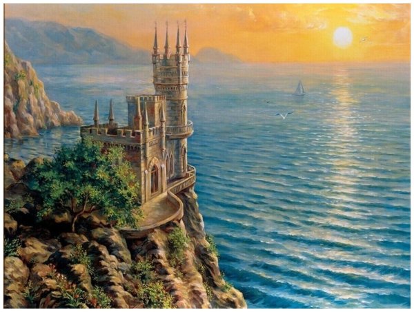 Картина Ласточкино гнездо Айвазовский