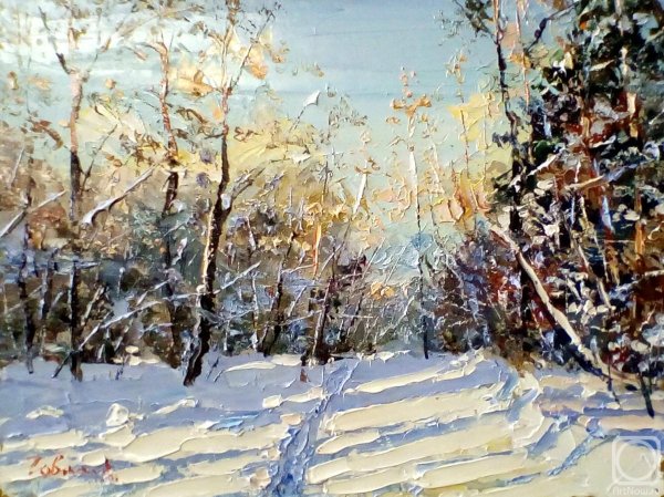 Гавлин Евгений художник , зима