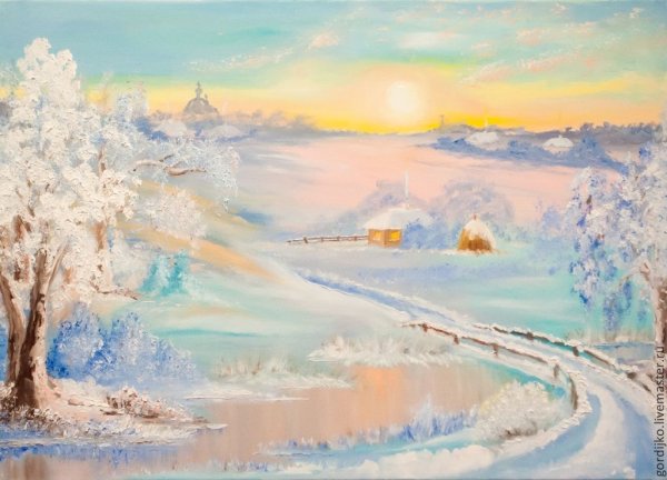 Александр Александровский художник картины снег