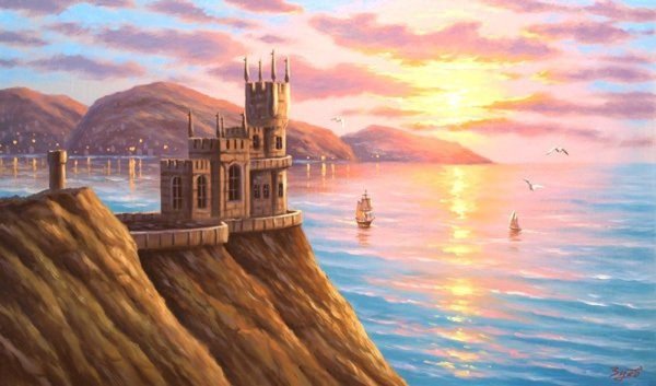 Ласточкино гнездо Крым живопись