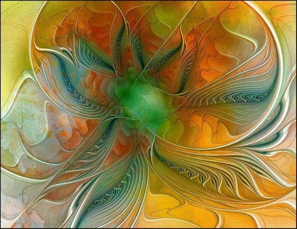 Фрактальная живопись бабочки