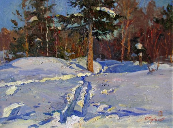 Деревенский пейзаж Дмитрий Левин