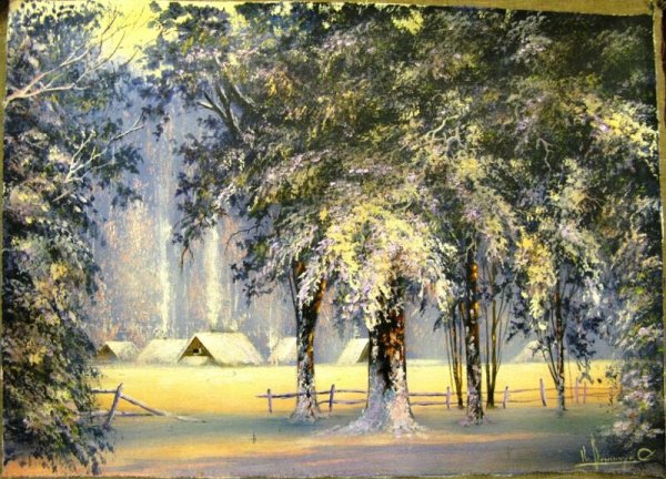 Художник Юшкевич Виктор Николаевич зима