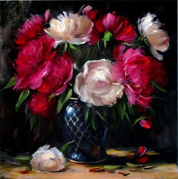 Елена Перминова живопись пионы