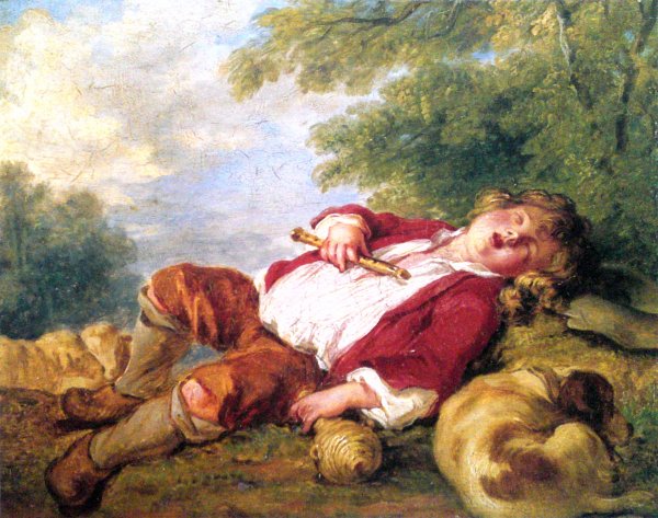 Буше «Уснувшая пастушка» (1745)
