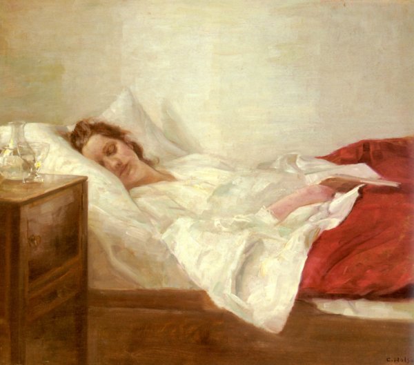Carl Vilhelm Holsoe sleeping woman