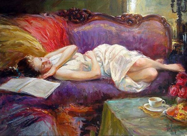Владимир Волегов картины спящие девушки