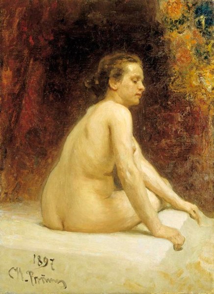 Картина Репина натурщица