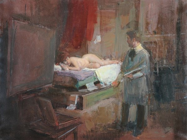 Натурщица живопись Академия художеств