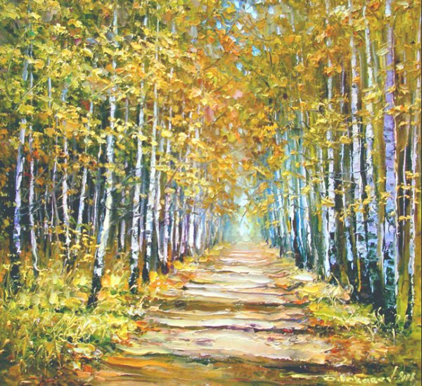 Осенние пейзажи художника Олега Токарева