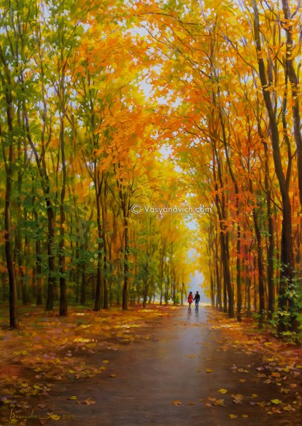 Липовая аллея картина