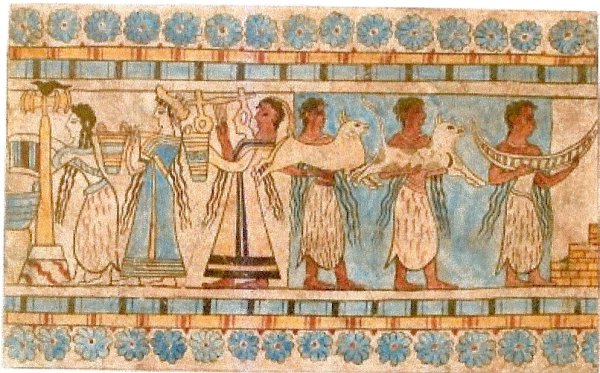 Фрески Кносского дворца Рыбак