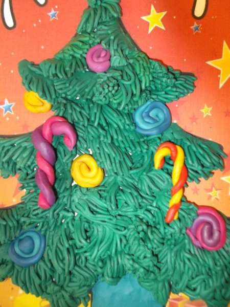 Пластилинография зима