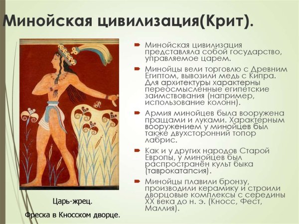 Фрески крито-микенской культуры