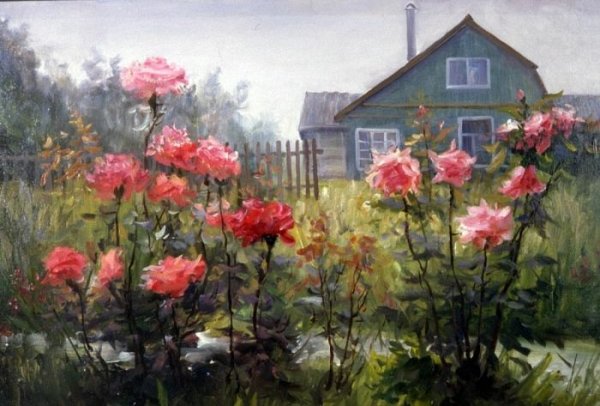 Художник Валерий Бусыгин картины лето пейзажи