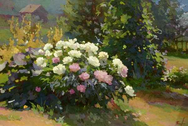 Левитан пионы