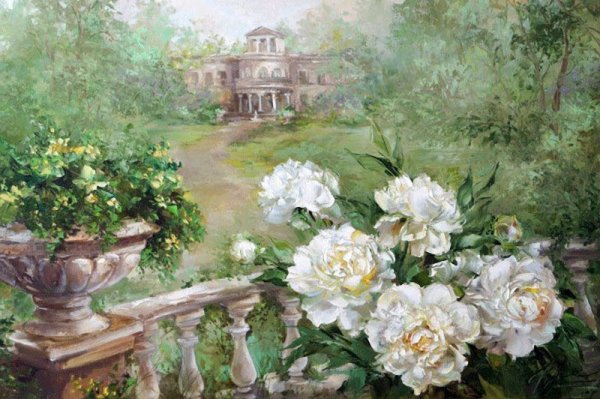 Оксана Кравченко пионы художник