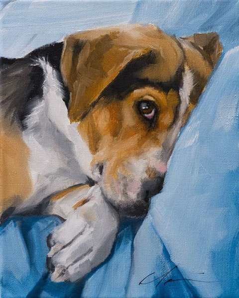 Собаки в современной живописи