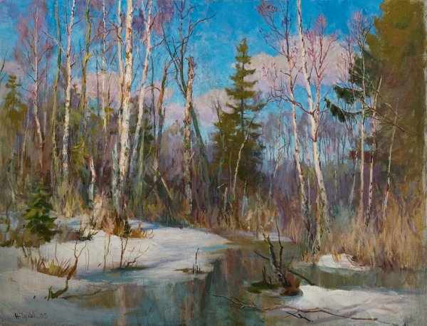 «Весна в лесу» художника д. Кудрякова