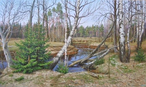 Картины Березовая роща Зорюков