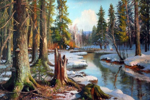 Художник Владимир Жданов лес