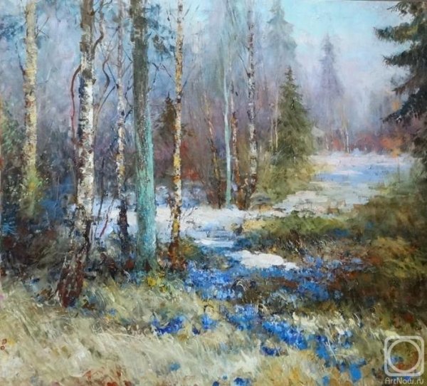 Художник Евгений Муковнин подснежники