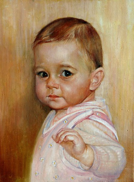 Портрет девочки пастелью