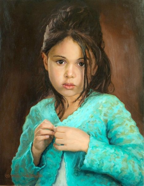 Девочка живопись
