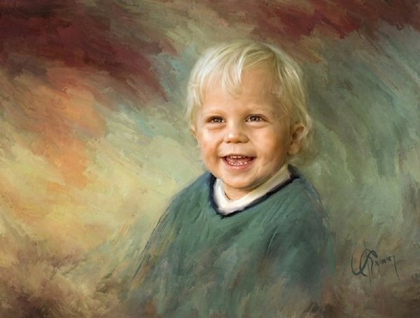 Портрет маслом на холсте